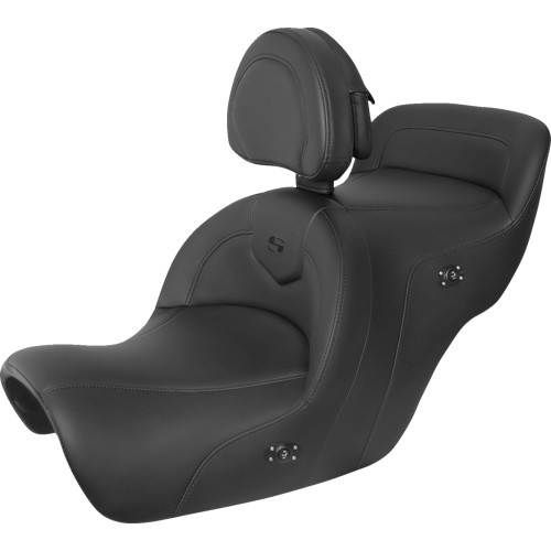 Saddlemen 1988-2000 Honda GL1500E Gold Wing SE Heated Roadsofa Seat - Includes Backrest - Black Image 1