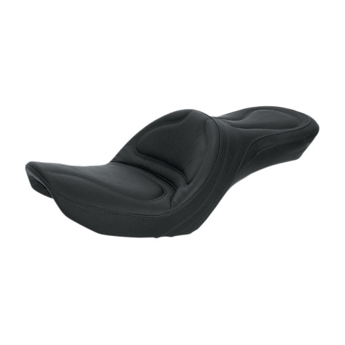 Saddlemen 1996-2003 Harley-Davidson Wide Glide FXDWG Seat - Explorer - Without Backrest - Stitched - Black - FXDWG Image 1
