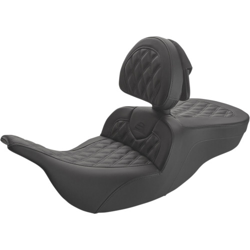 Saddlemen 1997-2007 Harley-Davidson Electra Glide Standard FLHT Roadsofa Lattice Stitched Seat Image 1