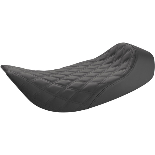 Saddlemen 1997-2006 Harley-Davidson Road King FLHR Renegade Lattice Stitch Solo Seat Black Image 1