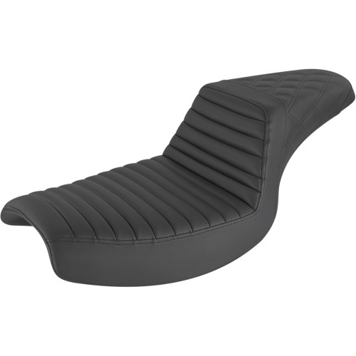 Saddlemen 1999 Harley-Davidson FXR 3 Step-Up Seat Rear Lattice Stitch/Front Tuck-n-Roll Image 1