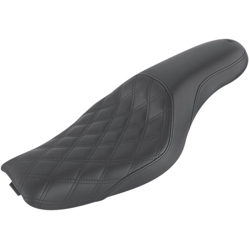 Saddlemen 2004-2006 Harley-Davidson 883 Custom XLC Profiler Lattice Stitch Seat Black Rear Smooth / Front Lattice Stitch Image 1