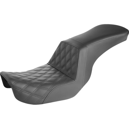 Saddlemen 2006-2008 Harley-Davidson Wide Glide FXDWG Step-Up Seat Front Lattice Stitch Image 1