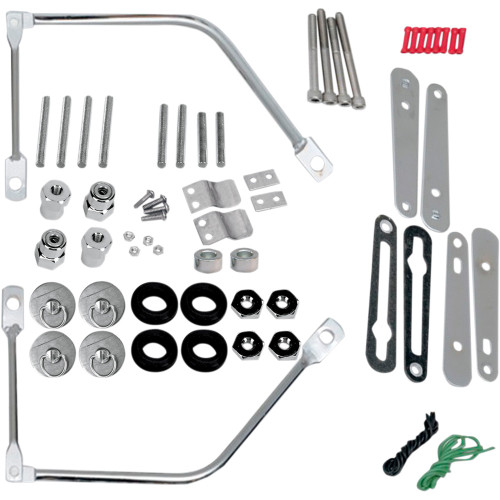 Saddlemen 2008-2011 Harley-Davidson Softail Cross Bones FLSTSB S4 Quick-Disconnect Saddlebag Mounting Kit for Harley Image 1
