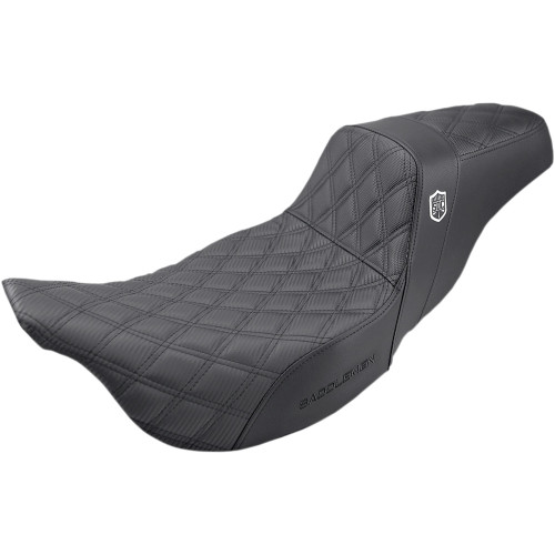 Saddlemen 2010-2013 Harley-Davidson Road Glide Custom FLTRX Pro Series SDC Performance Seat - w/o Backrest - Lattice Stitch - FL '08 -'23 Image 1