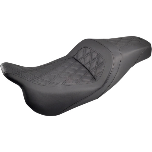 Saddlemen 2010-2013 Harley-Davidson Road Glide Custom FLTRX Slim Lattice Stitched Seat Image 1