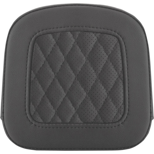 Saddlemen 2010-2023 Harley-Davidson Electra Glide Ultra Limited FLHTK Sissy Bar Pad - Lattice Stitched - Black - FL '97-'23 Image 1