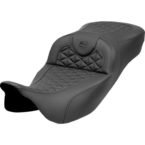 Saddlemen 2010-2024 Harley-Davidson Electra Glide Ultra Limited FLHTK RoadSofa Tri Gripper Seat - Extended Reach - w/o Backrest - FLH/FLT '08-'25 Image 1