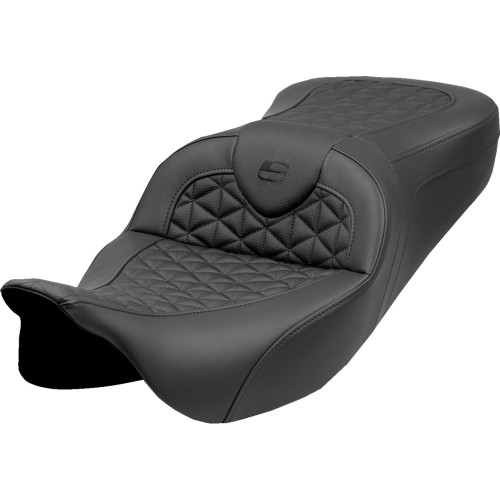 Saddlemen 2010-2024 Harley-Davidson Electra Glide Ultra Limited FLHTK RoadSofa Tri Gripper Seat - Standard Reach - w/o Backrest - FLH/FLT '08-'25 Image 1