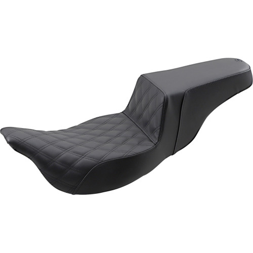 Saddlemen 2012 Harley-Davidson CVO Road Glide Custom FLTRXSE Step-Up Seat - Extended Reach - Front Lattice Stitch - FL '08-'24 Image 1