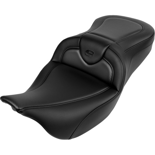 Saddlemen 2013 Harley-Davidson CVO Road Glide Custom FLTRXSE2 Roadsofa Seat - without Backrest - Carbon Fiber - Black Stitch - 'FL '08-'19 Image 1