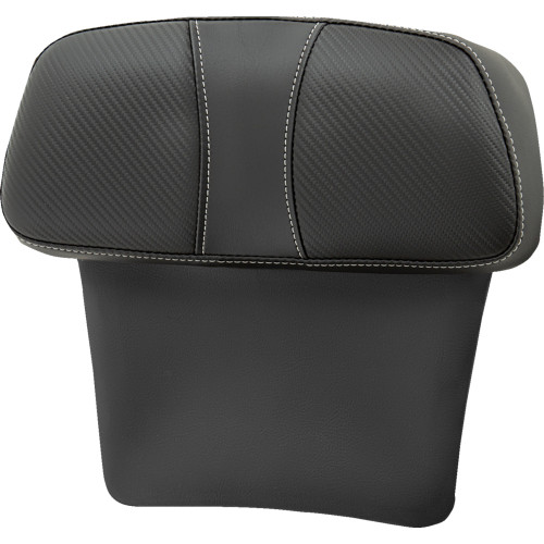 Saddlemen 2014-2022 Harley-Davidson Road King EFI FLHR Chopped Tour Pak Backrest Pad - Dominator - Black w/ Carbon Fiber Inset - FLT/FLH '14-'23 Image 1