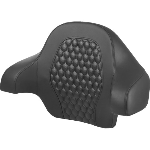 Saddlemen 2014-2023 Harley-Davidson Street Glide Special FLHXS Tour Pack Backrest Pad - Honeycomb - Black Stitching - FL '14-'24 Image 1