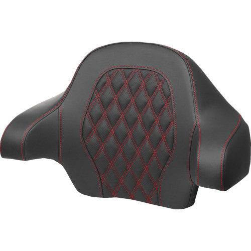 Saddlemen 2014-2024 Harley-Davidson Electra Glide Ultra Limited FLHTK Tour-Pak Backrest Pad - Lattice Stitch - Red Stitch - FL '14-'24 Image 1 Saddlemen 2014-2024 Harley-Davidson Electra Glide Ultra Limited FLHTK Tour-Pak Backrest Pad - Lattice Stitch - Red Stitch - FL '14-'24 Image 1