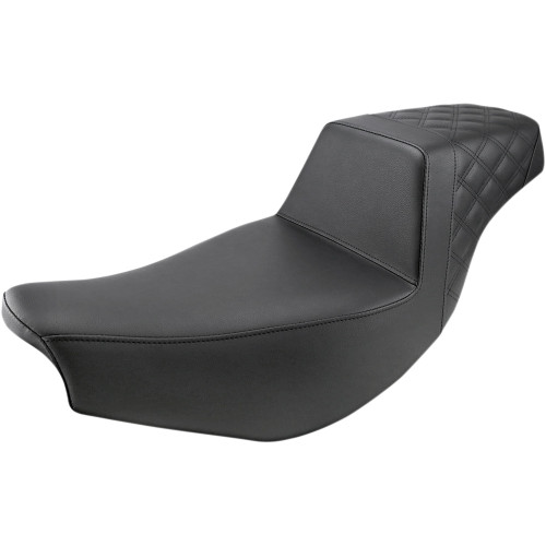 Saddlemen 2014-2024 Indian Chieftain Step-Up Seat Black Front Smooth Image 1
