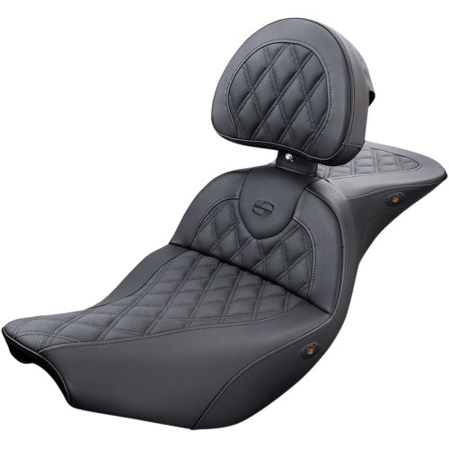 Saddlemen 2016-2019 Indian Chief Dark Horse Roadsofa Lattice Stitch Heated Seat Image 1