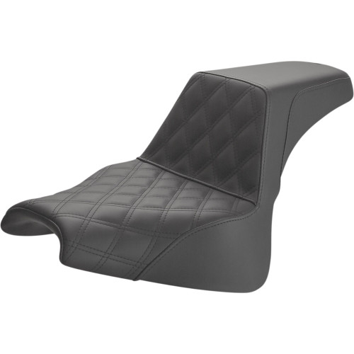 Saddlemen 2018-2019 Harley-Davidson Softail Fat Bob FXFB Step-Up Seat Front Lattice Stitch Image 1
