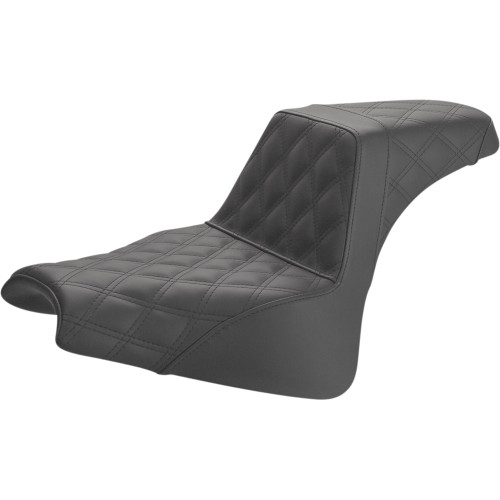 Saddlemen 2018-2019 Harley-Davidson Softail Fat Bob FXFB Step-Up Seat Full Lattice Stitch Image 1