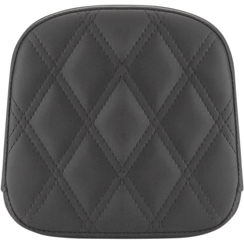 Saddlemen 2018-2019 Harley-Davidson Softail Fat Boy FLFB Sissy Bar Pad - Lattice Stitched - Black - FL '99-'23 Image 1