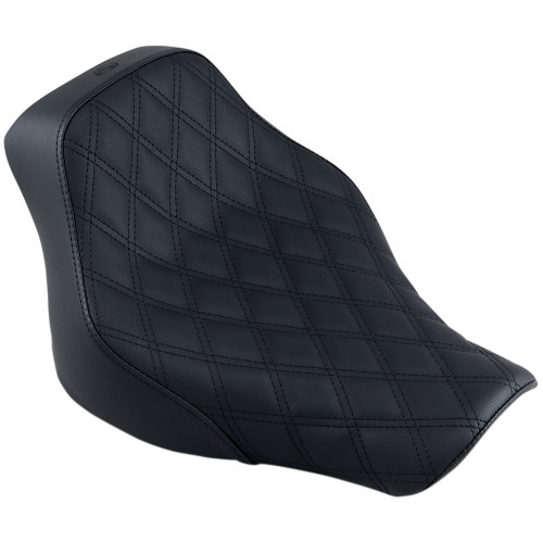 Saddlemen 2018-2020 Harley-Davidson Softail Heritage Classic 114 FLHCS Renegade Lattice Stitch Solo Seat Black Image 1