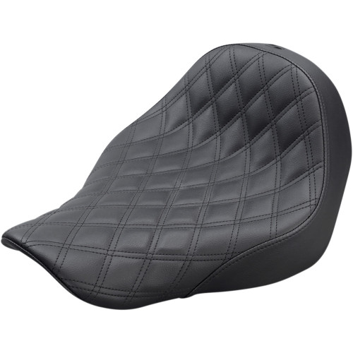 Saddlemen 2018-2020 Harley-Davidson Softail Low Rider FXLR Renegade Lattice Stitch Solo Seat Black Image 1