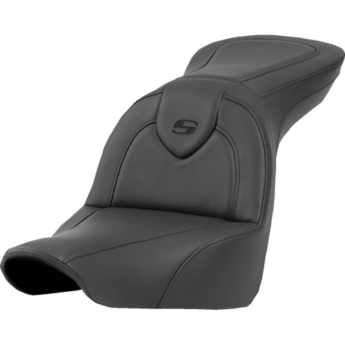 Saddlemen 2018-2020 Harley-Davidson Softail Low Rider FXLR Roadsofa Seat - without Backrest - Black/Black Stitching - FXLR/FLSB '18-'23 Image 1