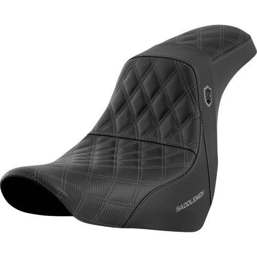 Saddlemen 2018-2020 Harley-Davidson Softail Sport Glide FLSB Pro Series SDC Performance Seat - w/o Backrest - Gray Stitch - FL/FX '18-'20 Image 1