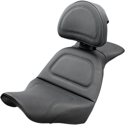 Saddlemen 2018-2021 Harley-Davidson Softail Sport Glide FLSB Explorer Seat Includes Backrest Image 1