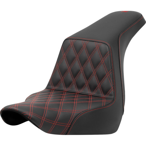 Saddlemen 2018-2021 Harley-Davidson Softail Sport Glide FLSB Step-Up Seat - Front Lattice Stitch - Red Stitch - FXLR/FLSB '18-'24 Image 1 Saddlemen 2018-2021 Harley-Davidson Softail Sport Glide FLSB Step-Up Seat - Front Lattice Stitch - Red Stitch - FXLR/FLSB '18-'24 Image 1
