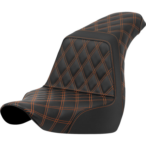Saddlemen 2018-2021 Harley-Davidson Softail Sport Glide FLSB Step-Up Seat - Full Lattice Stitch - Orange Stitch - FXLR/FLSB '18-'21 Image 1 Saddlemen 2018-2021 Harley-Davidson Softail Sport Glide FLSB Step-Up Seat - Full Lattice Stitch - Orange Stitch - FXLR/FLSB '18-'21 Image 1