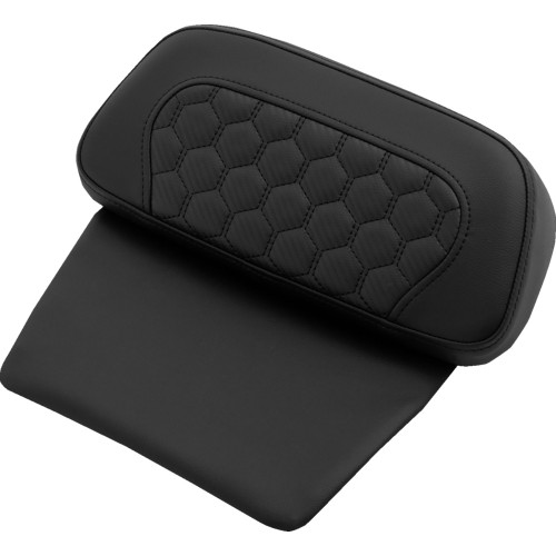 Saddlemen 2018-2024 Harley-Davidson CVO Road Glide Custom FLTRXSE Honeycomb Chopped Tour Pak Pad Black Honeycomb / Carbon Fiber / Black Stitching Image 1