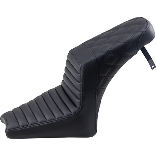 Saddlemen 2018-2024 Indian Scout Bobber Lattice Stitch Step-Up Seat Black Image 1