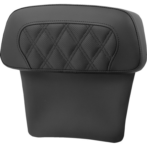 Saddlemen 2020-2022 Harley-Davidson CVO Tri Glide FLHTCUTGSE Chopped Tour Pak Backrest Pads Black Lattice Stitched / Perforated Image 1
