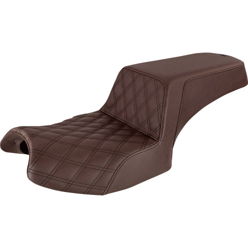 Saddlemen 2020-2024 Indian Challenger Limited Step-Up Seat Brown Rear Smooth Image 1