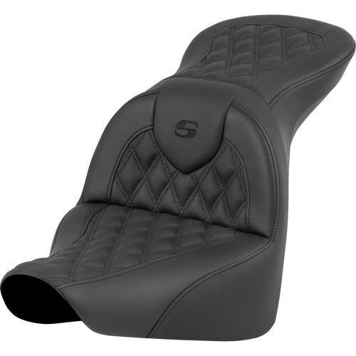 Saddlemen 2023-2024 Harley-Davidson Softail Breakout FXBR RoadSofa Seat - Lattice Stitch - without Driver Backrest - FLFB/FXBR '18-'24 Image 1