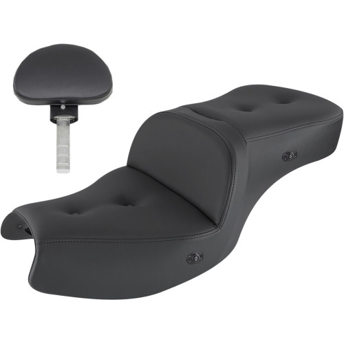 Saddlemen 2023-2024 Indian Challenger Elite Pillow-Top Heated Roadsofa Seat - With Backrest Image 1