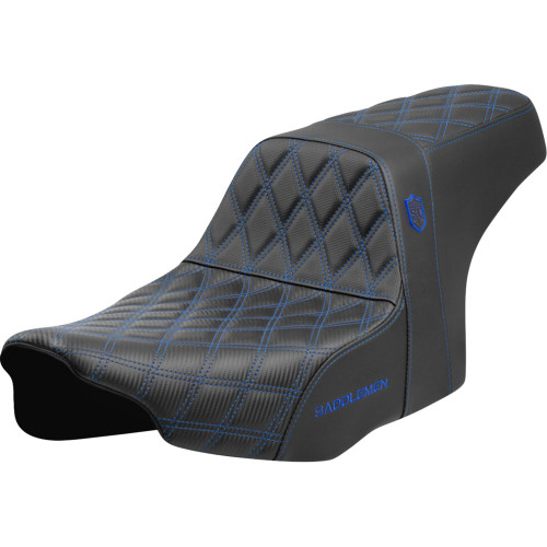 Saddlemen 2024 Harley-Davidson Road Glide Custom FLTRX Pro Series SDC Performance Seat - Blue Stitching - w/o Backrest - FLT/FLH '23-'24 Image 1