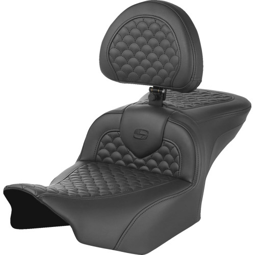 Saddlemen 2024 Harley-Davidson Street Glide EFI FLHX Roadsofa Seat - Dragon Scale Stitch - w/ Backrest - FLTR/FLHX '23-'24 Image 1
