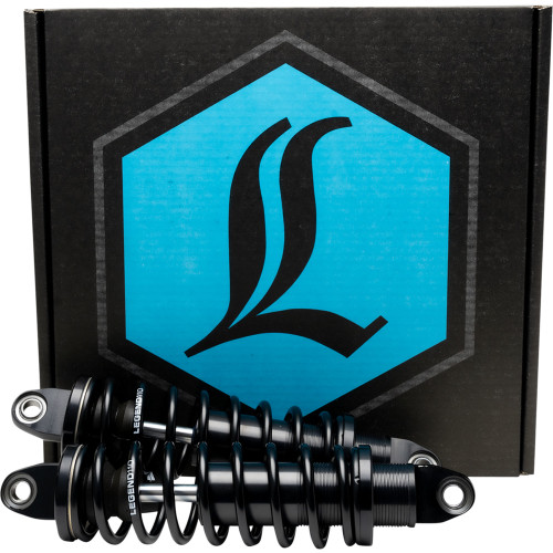 Legend Suspension REVO FL Coil Suspension 1999-2006 Harley-Davidson FLTRI Road Glide Black Heavy Duty 12" Image 1