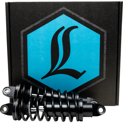 Legend Suspension Legend REVO Dyna Coil Suspension For Dyna Models 2005 Harley-Davidson FXDC Super Glide Custom Black Standard 12" Image 1
