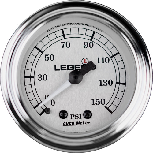 Legend Suspension Fairing Mounted LED Backlit PSI Gauges 2008 Harley-Davidson FLHRSE4 Screamin Eagle Road King Silver Image 1