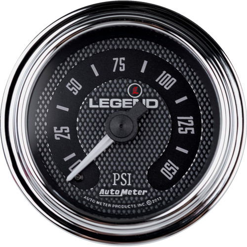 Legend Suspension Fairing Mounted LED Backlit PSI Gauges 1997-2006 Harley-Davidson FLHRCI Road King Classic Diamond Cut Image 1