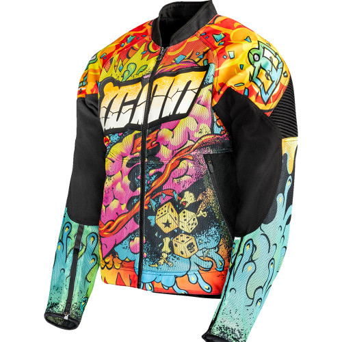 ★mooton★CLANE OVER JACKET Icon Overlord3 Scatterbrain Mesh Jacket - Sportbike Track Gear