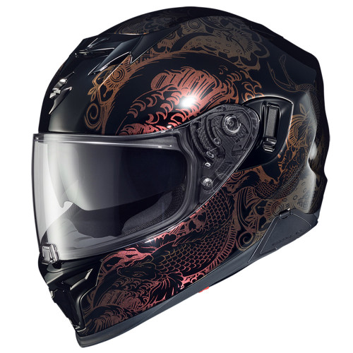 Scorpion EXO-T520 Nama-Sushi Helmet Black Chameleon
