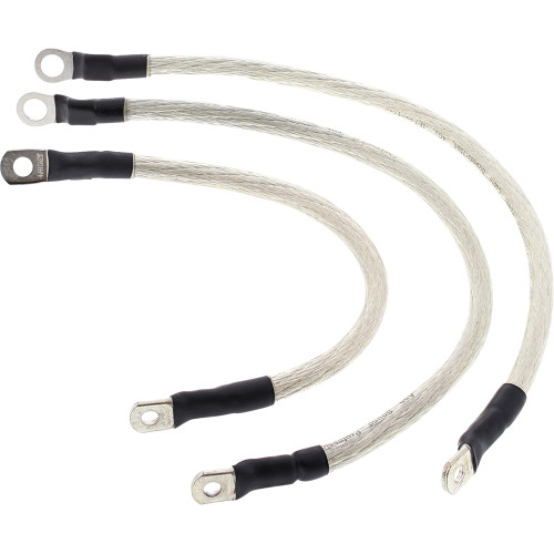 All Balls 1982-1988 Harley-Davidson FXR Super Glide II Battery Cable Kit - Clear Image 1