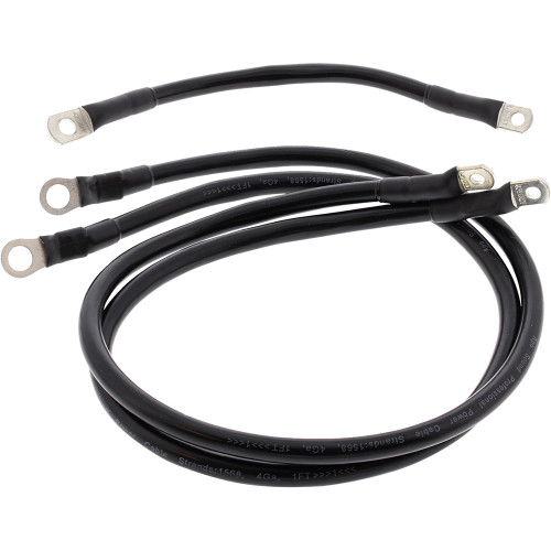 All Balls 1980 Harley-Davidson 1200 Electra Glide FLH Battery Cable Kit - Black Image 1