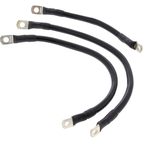 All Balls 1995-2008 Harley-Davidson FLHT Electra Glide Standard Battery Cable Kit - Black Image 1