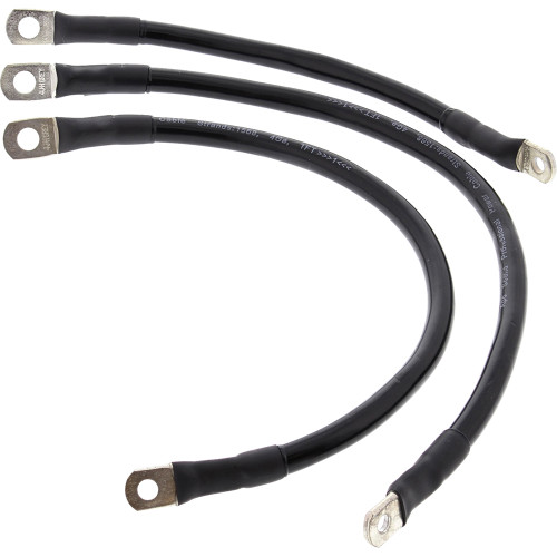 All Balls 2007-2009 Harley-Davidson FXDL Dyna Low Rider Battery Cable Kit - Black Image 1