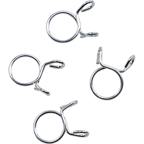 All Balls  Refill Clamp Kit - Fuel Line/Wire - Parallel Ear - Silver - 14.3 mm - 4 Pack Image 1
