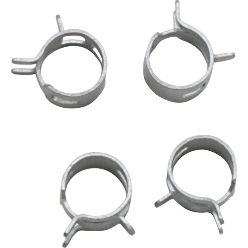 All Balls  Refill Clamp Kit - Fuel Line/Band - Parallel Ear - Silver - 11 mm - 4 Pack Image 1